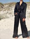 Silk suit with trousers
